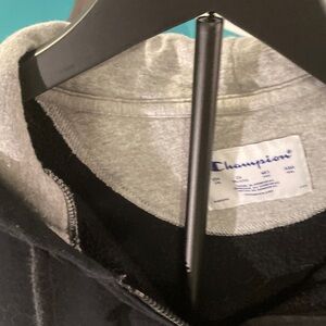 Champion Two-Tone Black and Gray Sweatshirt